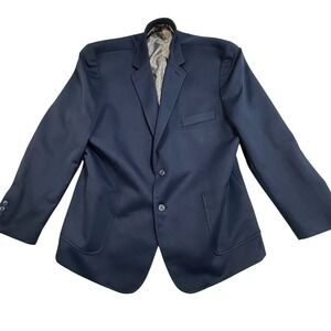 Vintage Scandia 90s Woods Navy Blue Blazer Men 2 Button Jacket Lined Pockets